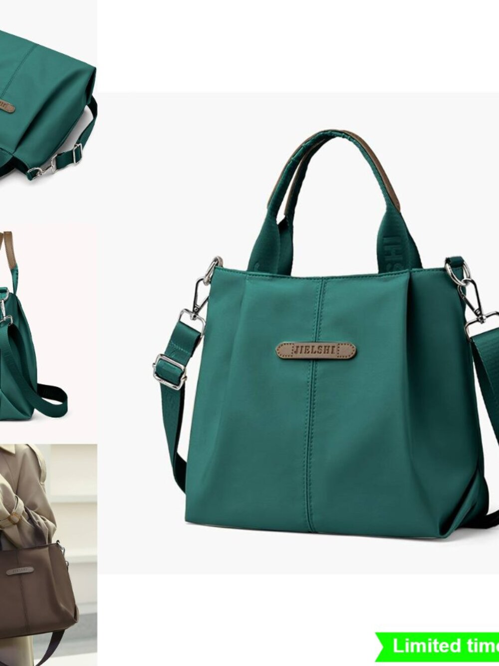 New Fashionable Women's Tote Bag One Shoulder Handbag with Multiple Compartments